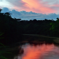 Sunset, Amazon Tributary Brazil